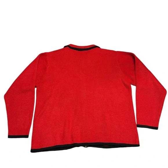 Vintage Crystal-Kobe - Women’s Zip Up Sweater Sz. Lg/XL - Picture 4 of 4